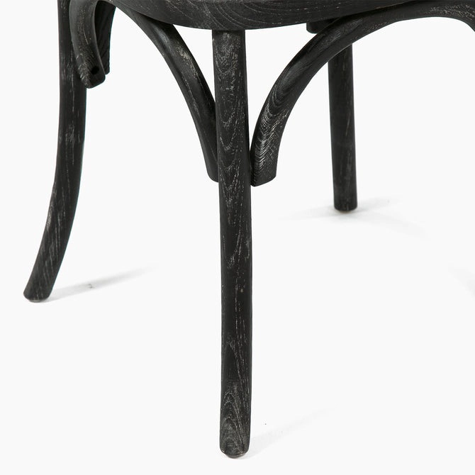 SILLAS SPAZZIO RETRO 1 CUERPO NEGRA PACK X4 - 7