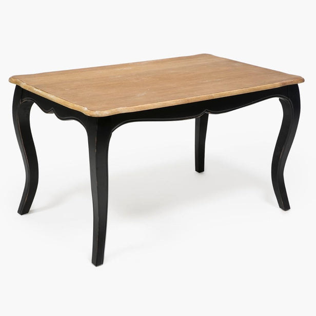 MESA COMEDOR VITTORIA RECTANGULAR NEGRA 135X85X75 - 1