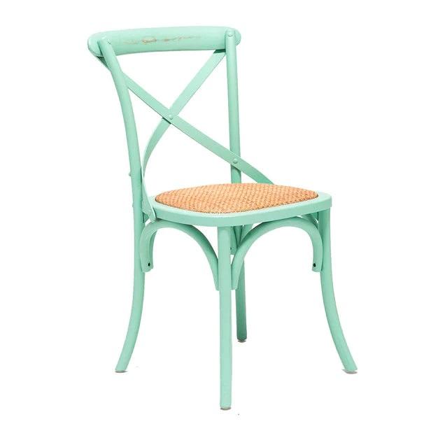 SILLAS SPAZZIO RETRO VERDE AGUA 44X50X89 CM PACK X2 - 3