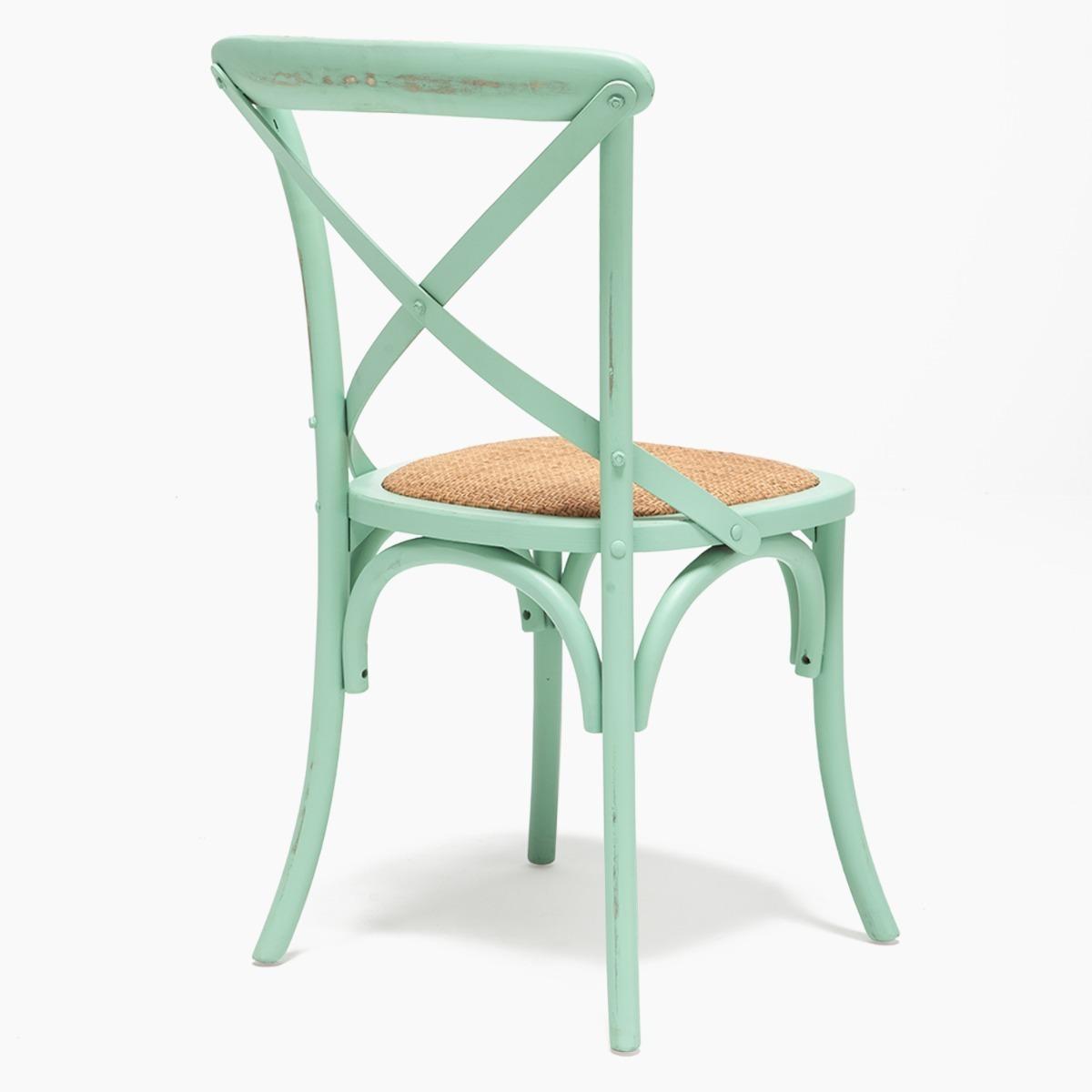 SILLAS SPAZZIO RETRO VERDE AGUA 44X50X89 CM PACK X2 - 5