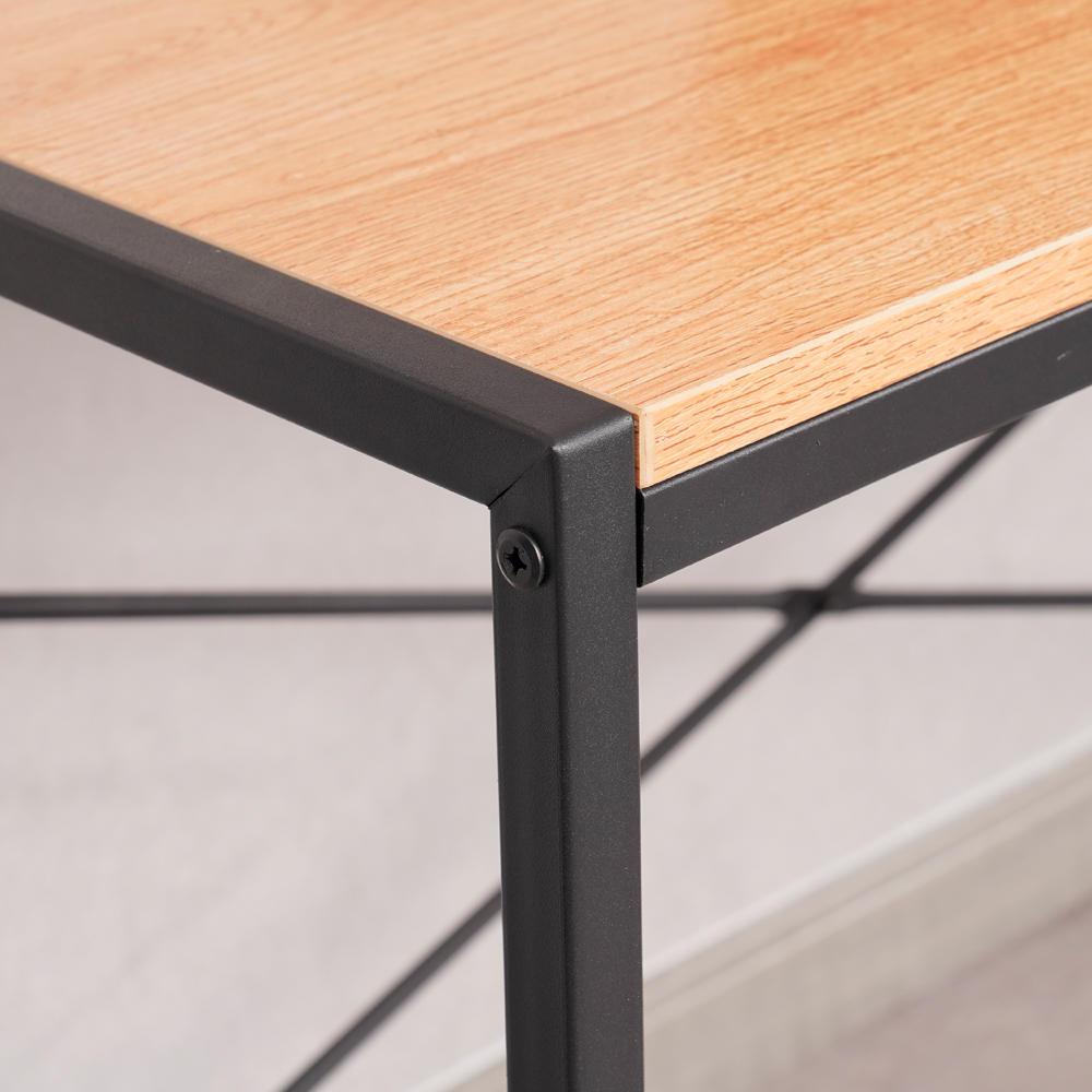 ESCRITORIO SPAZZIO IRON LINE NATURAL 120X48X135 CM METAL - 5