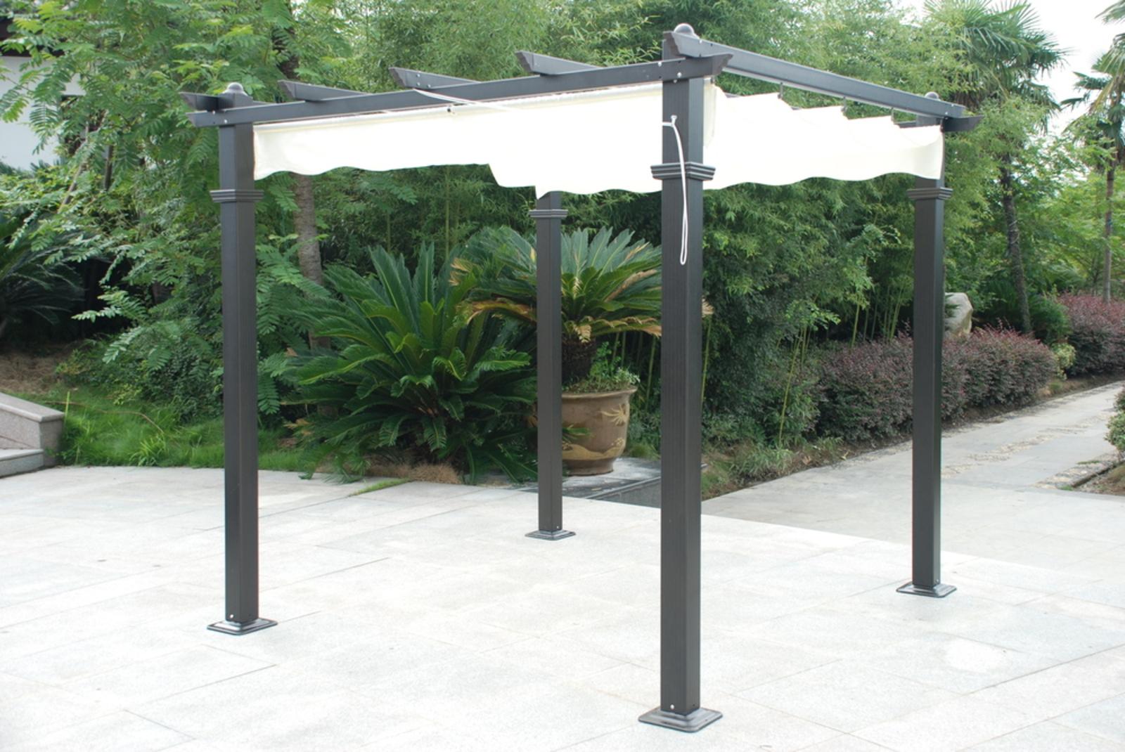 TOLDO SPAZZIO ROMA CRUDO GAZEBO RETRÁCTIL 3.40MTS - 3
