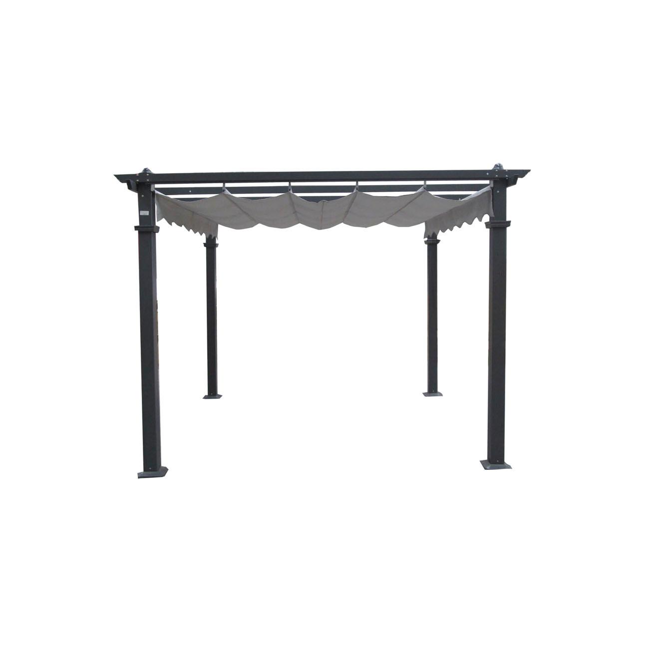 TOLDO SPAZZIO ROMA CRUDO GAZEBO RETRÁCTIL 3.40MTS - 6