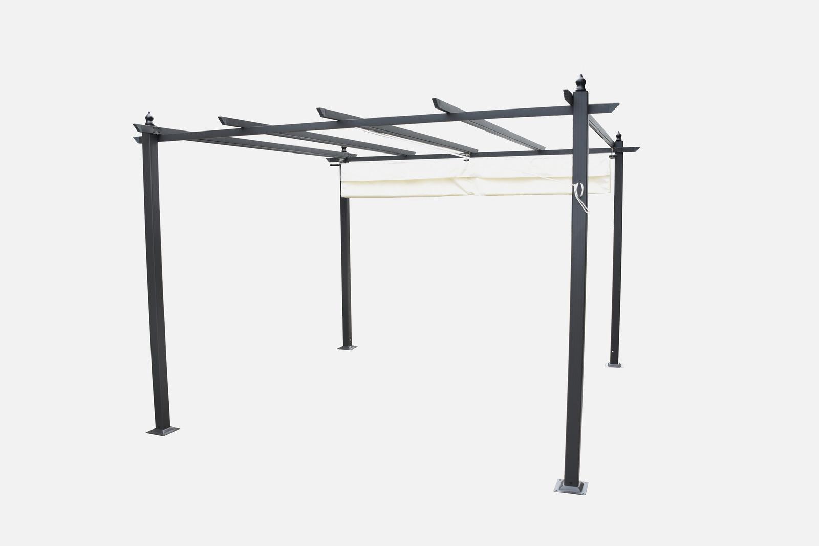TOLDO SPAZZIO ROMA CRUDO GAZEBO RETRÁCTIL 3.40MTS - 8