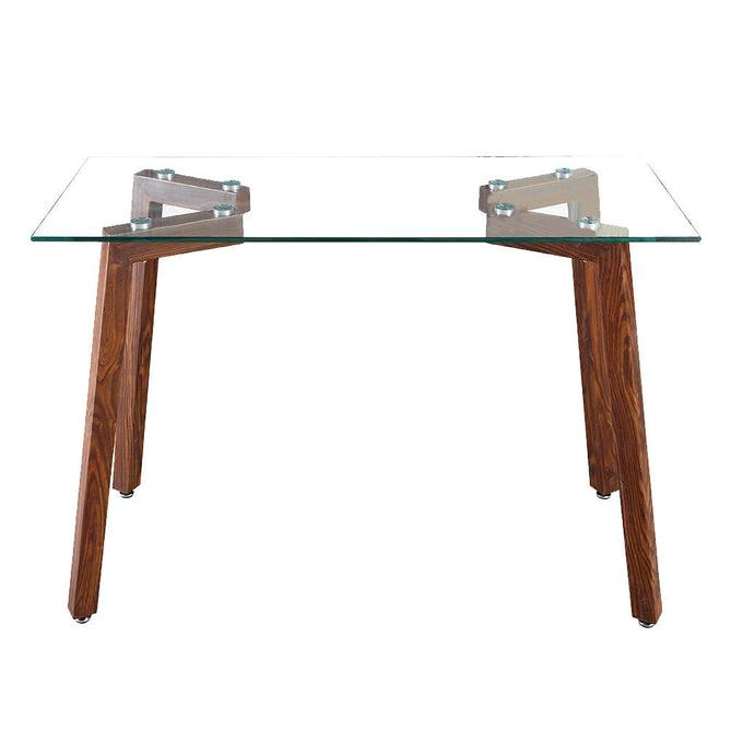 MESA ARRIMO JOCKEY RECTANGULAR NOGAL 120X50X78 CM - 1