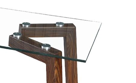 MESA ARRIMO JOCKEY RECTANGULAR NOGAL 120X50X78 CM - 4