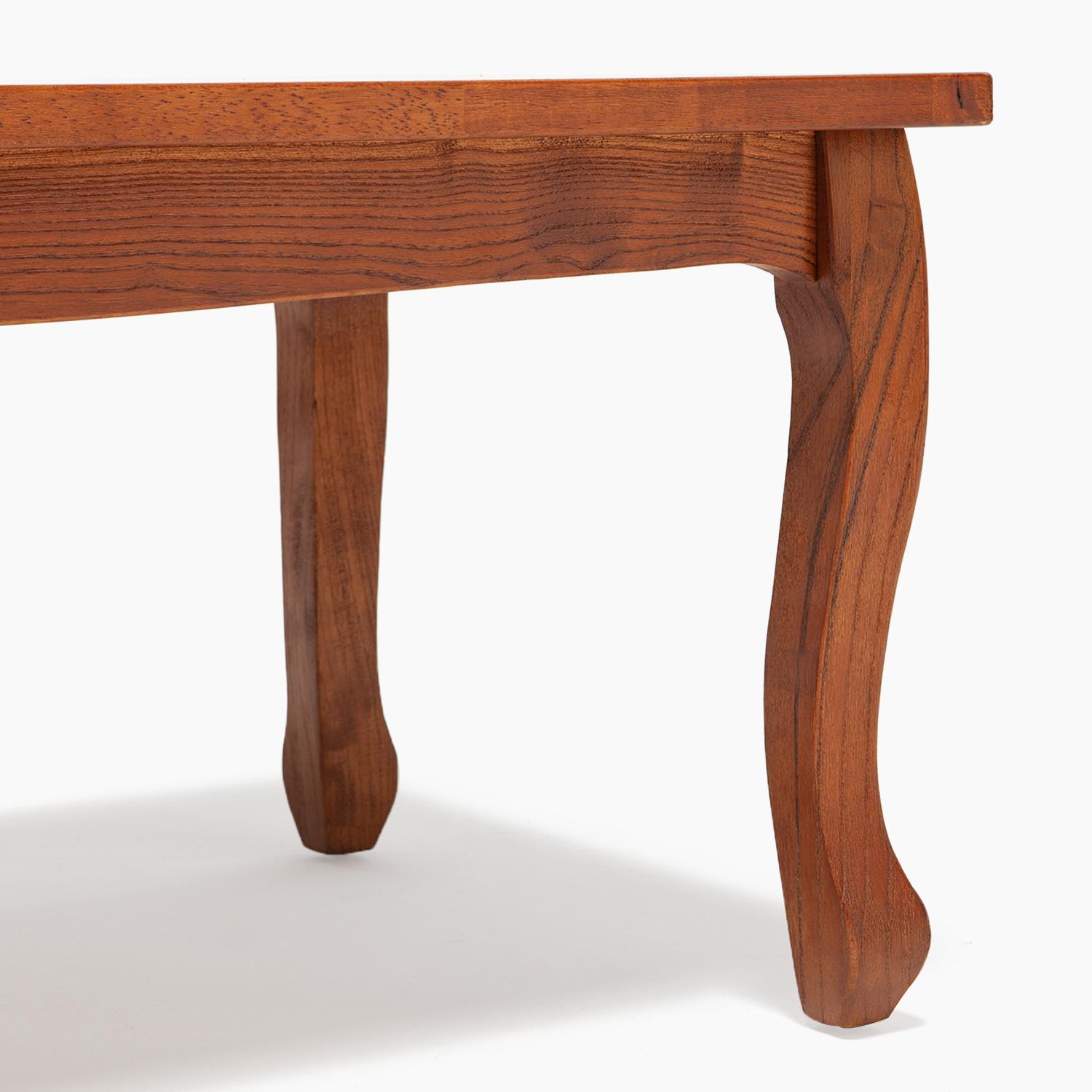 MESA CENTRO RETRO CAFÉ MATE 130X70CMS - 3