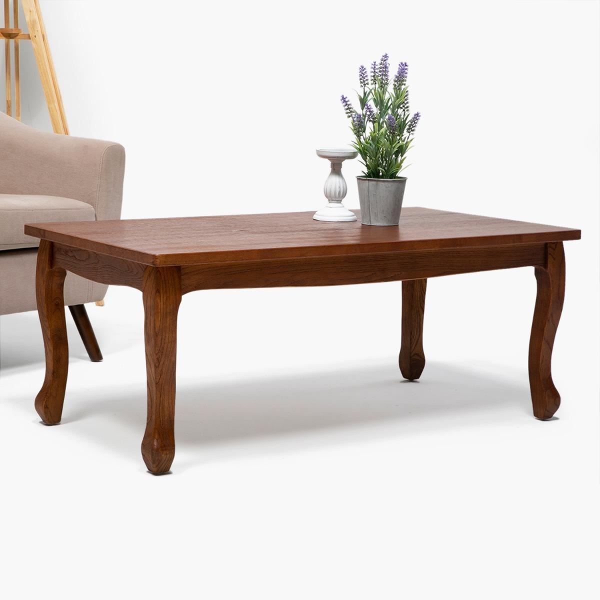 MESA CENTRO RETRO CAFÉ MATE 130X70CMS - 6