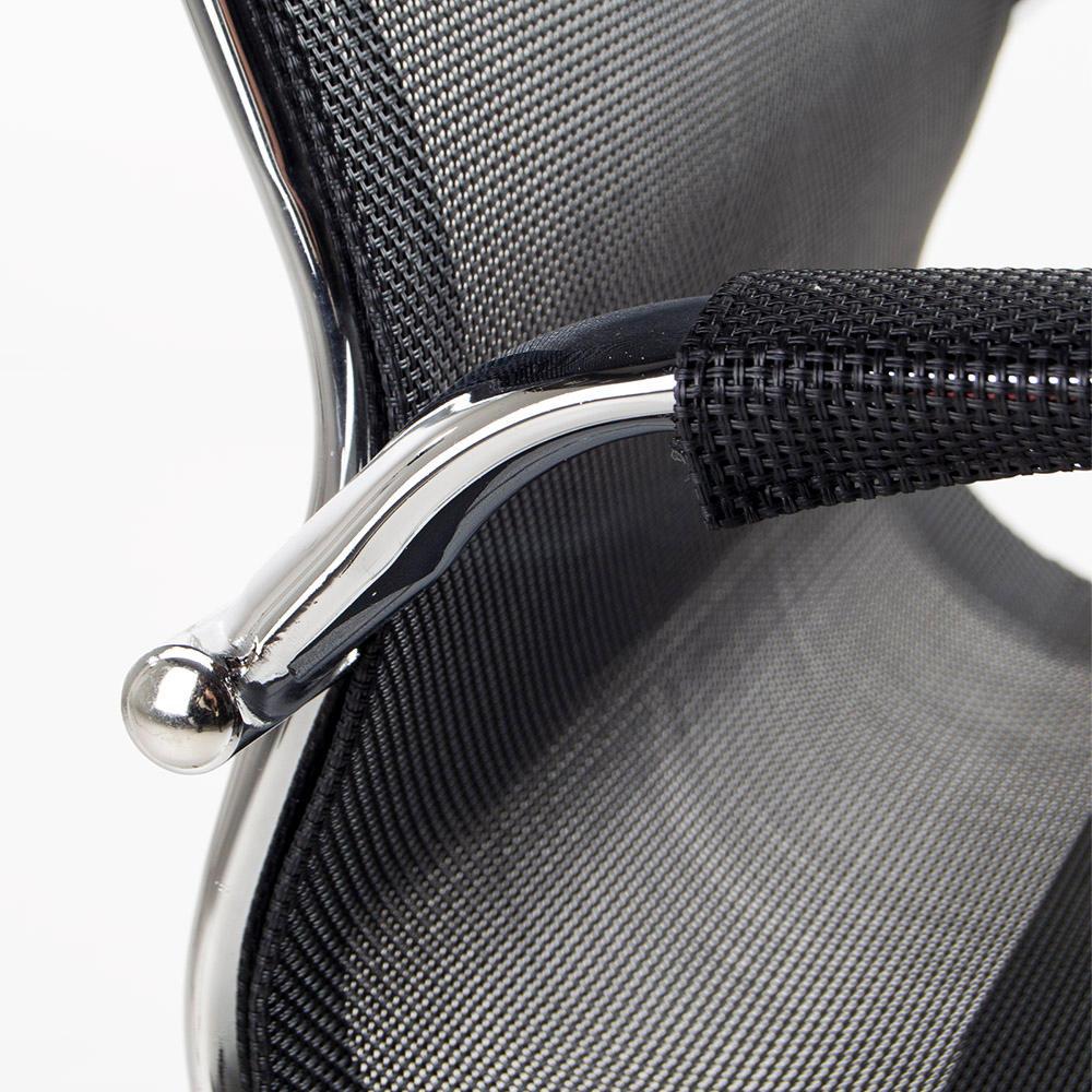 SILLA SPAZZIO EXECUTIVE ALUMINIO NEGRO BAJA 55X55X100 CM - 2