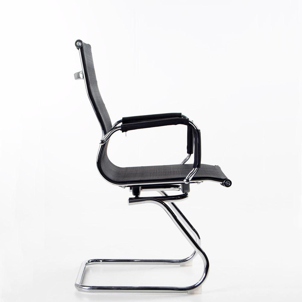 SILLA SPAZZIO EXECUTIVE ALUMINIO NEGRO BAJA 55X55X100 CM - 3