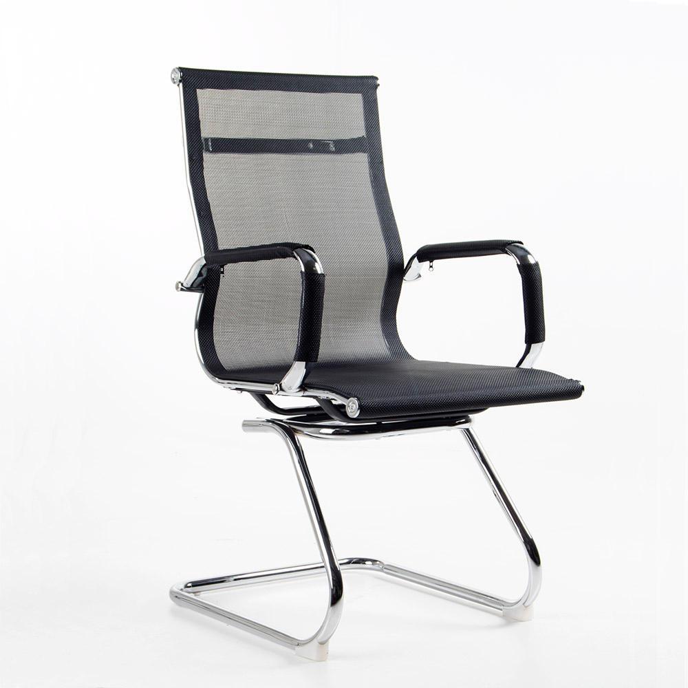 SILLA SPAZZIO EXECUTIVE ALUMINIO NEGRO BAJA 55X55X100 CM - 4