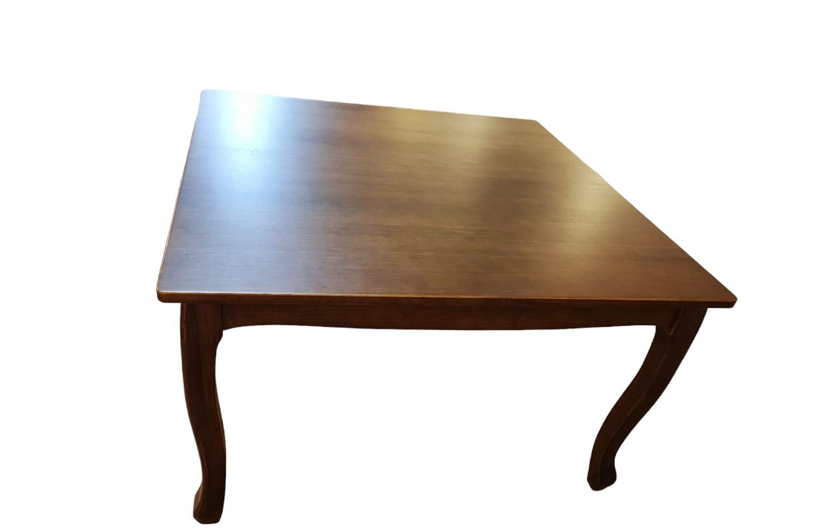 MESA COMEDOR RETRO CUADRADA CAFÉ MATE + 8 SILLAS RETRO CAFÉ MATE - 3