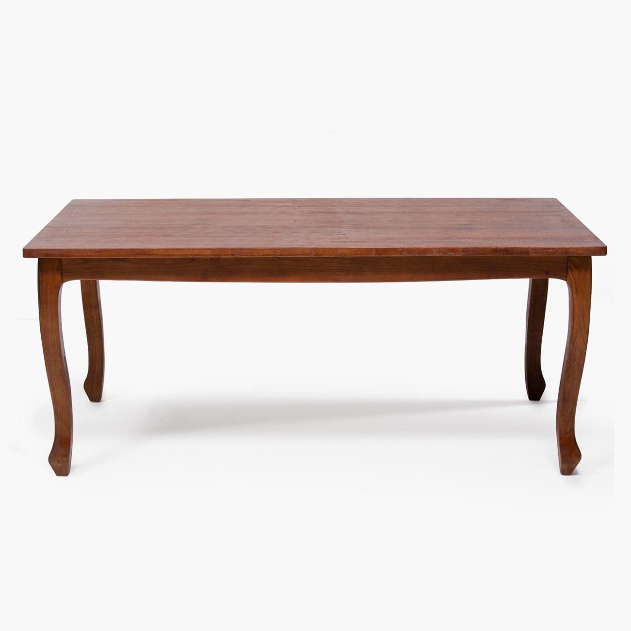 MESA COMEDOR RETRO RECTANGULAR CAFÉ MATE + 6 SILLAS RETRO CAFÉ MATE - 2
