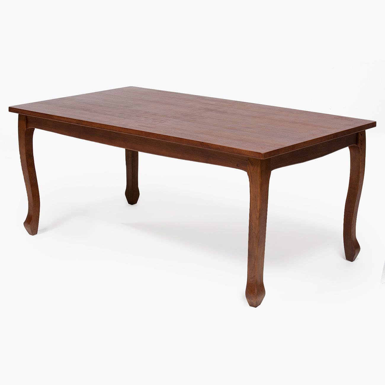 MESA COMEDOR RETRO RECTANGULAR CAFÉ MATE + 6 SILLAS RETRO CAFÉ MATE - 3