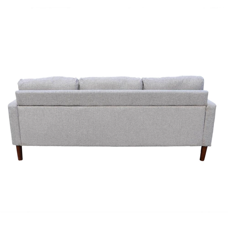 SECCIONAL SPAZZIO NEW APOLO GRIS CLARO 197X140X73 CM - 4