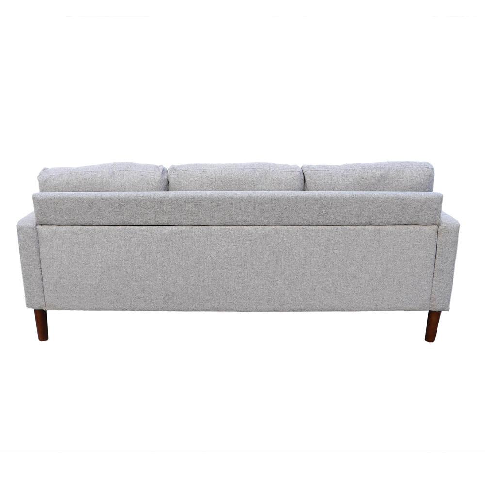 SECCIONAL SPAZZIO NEW APOLO GRIS CLARO 197X140X73 CM - 4