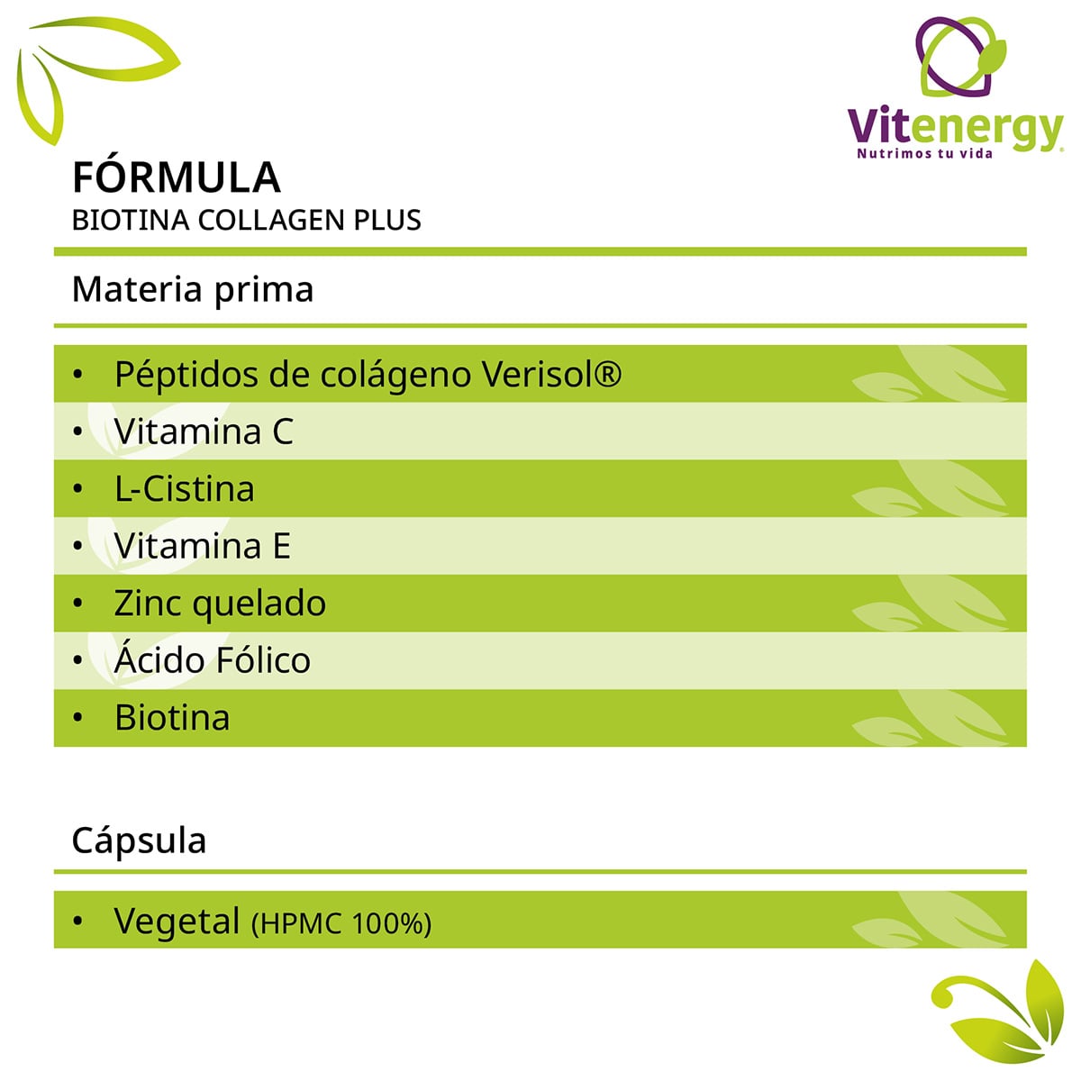 BIOTINA COLAGENO PLUS VITENERGY - 5