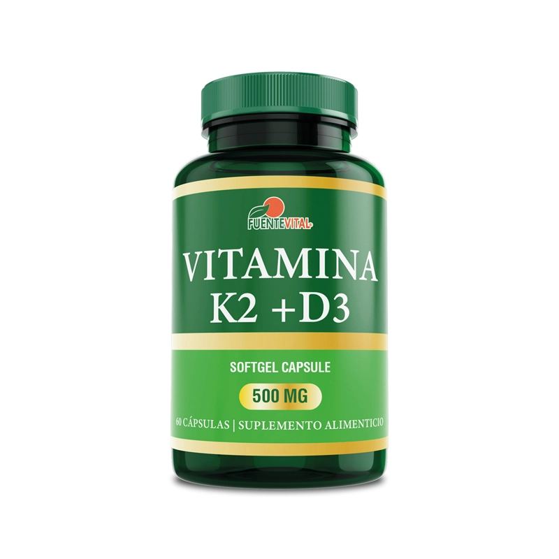 VITAMINA  K2 + D3 FUENTE VITAL - 60 CAPSULAS GEL   HUESOS - ARTICULACIONES  OFERTA - 1