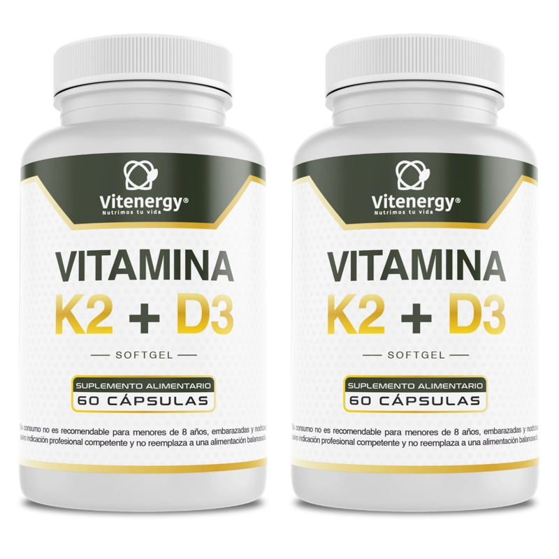 VITAMINA K2 VITENERGY + D3 - SOFT GEL - PROMO PACK X 2 MESES - OFERTA - 1
