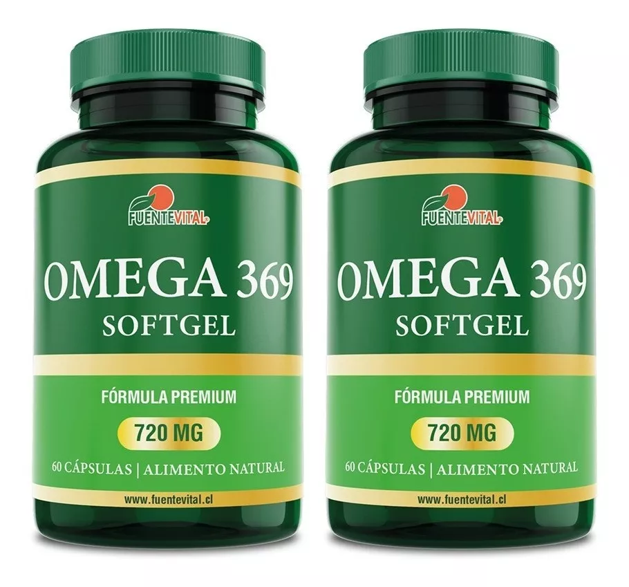 PACK X 2 FUENTE VITAL MULTI OMEGA 3 6 9 FÓRMULA TRIPLE EPA DHA OFERTA - 1