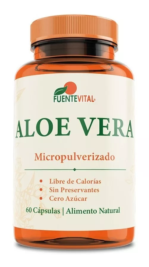 ALOE VERA FUENTE VITAL 100% 60 CÁPSULAS VEGAN ESTREÑIMIENTO DIGESTIÓN - 1