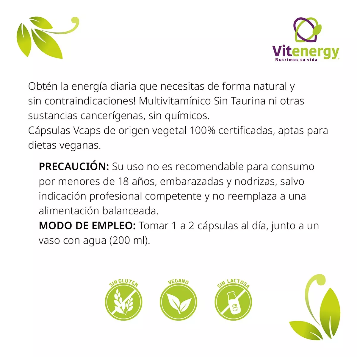 SUPLEMENTO ALIMENTICIO FUENTE VITAL EROMAX L ARGININA GINSENG + COMPLEJO B ENERGIZANTE NATURAL - 3