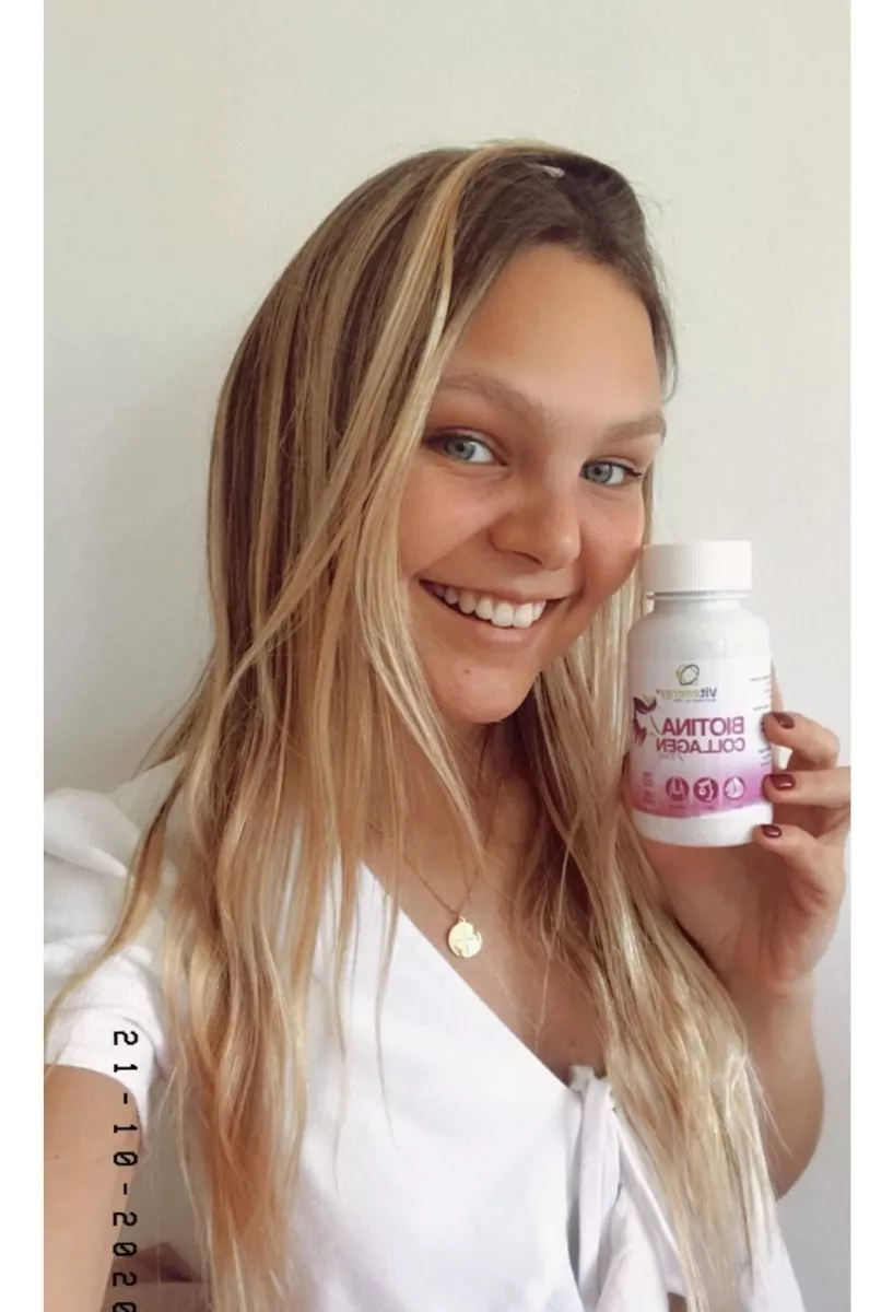SUPLEMENTO ALIMENTICIO VITENERGY NUEVO BIOTINA COLLAGEN PLUS VITAMINAS CABELLO PIEL Y UÑAS! - 2