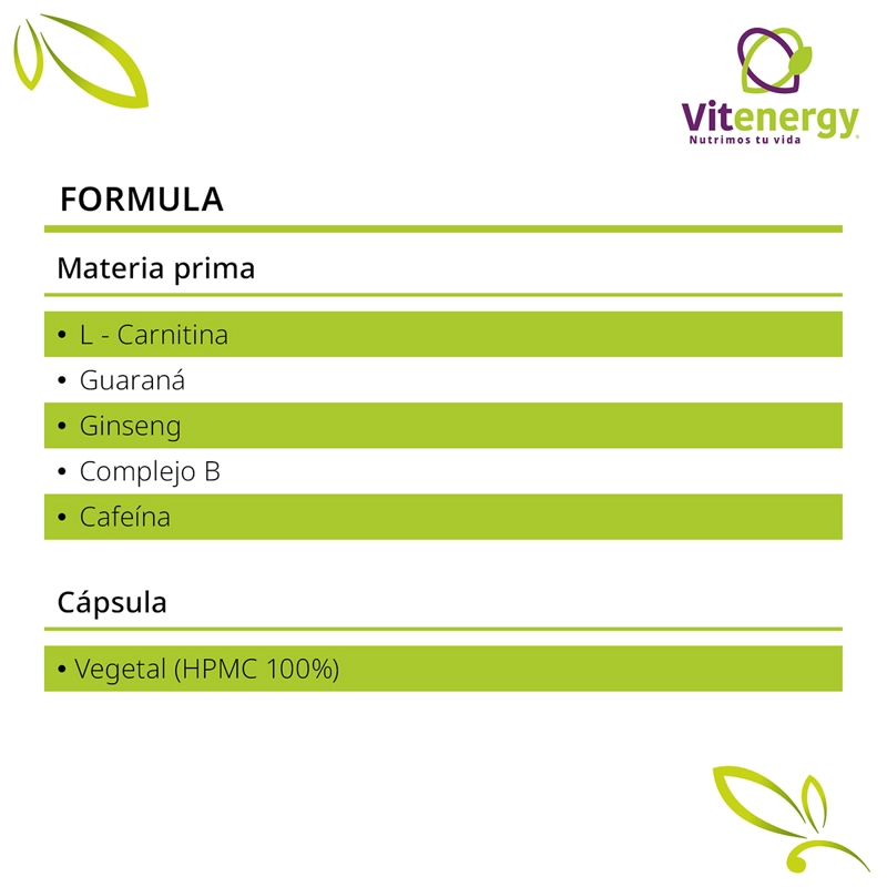PACK VITENERGY LIPO SLIM + COMPLEJO B GINSENG GUARANÁ. OFERTA! - 7