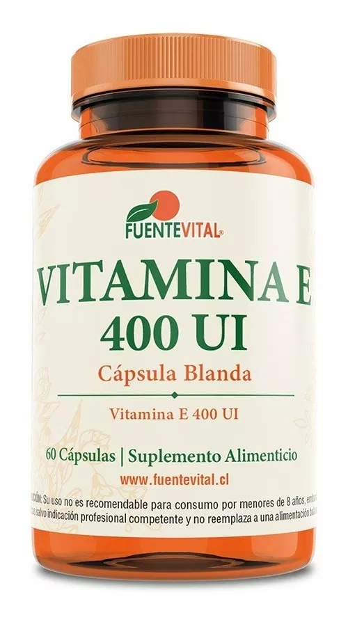 SUPLEMENTO ALIMENTICIO FUENTE VITAL VITAMINA E 400 UI CAPSULA BLANDA ANTIOXIDANTE PIEL CABELLO - 1