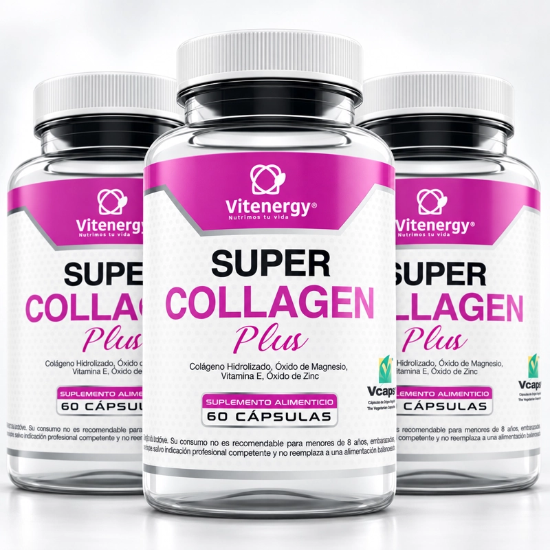 PACK X 3 VITENERGY COLÁGENO HIDROLIZADO FÓRMULA REFORZADA + ZINC + MAGNESIO VITAMINA E - 1