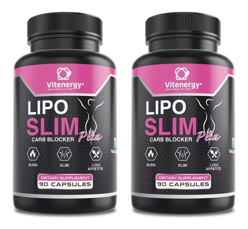 PACK 2 VITENERGY LIPO SLIM BLOQUEADOR CARBOHIDRATOS CONTROL DE PESO - 1