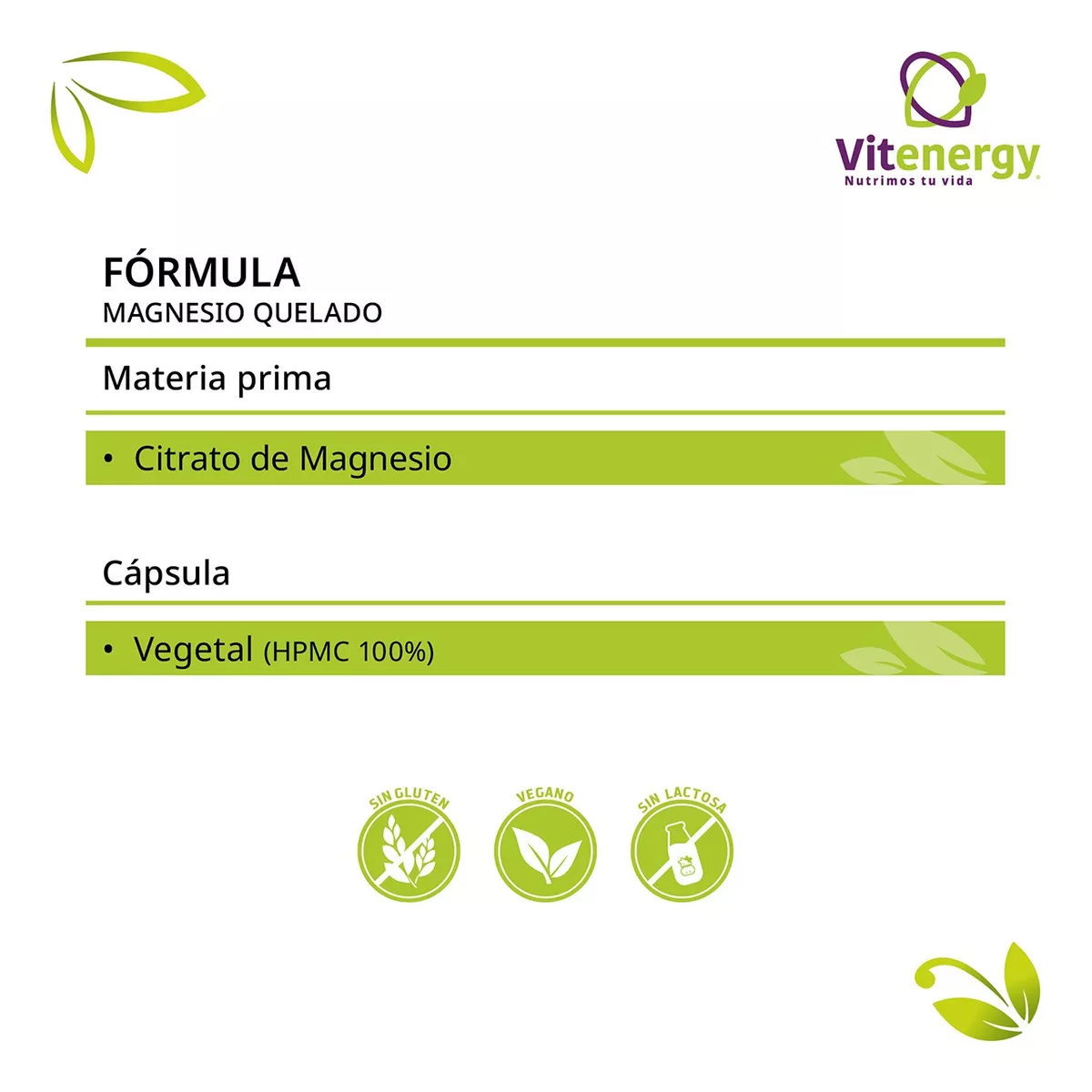 PACK X 2 FUENTE VITAL MAGNESIO QUELADO CAPSULAS 100% VEGETALES - 4