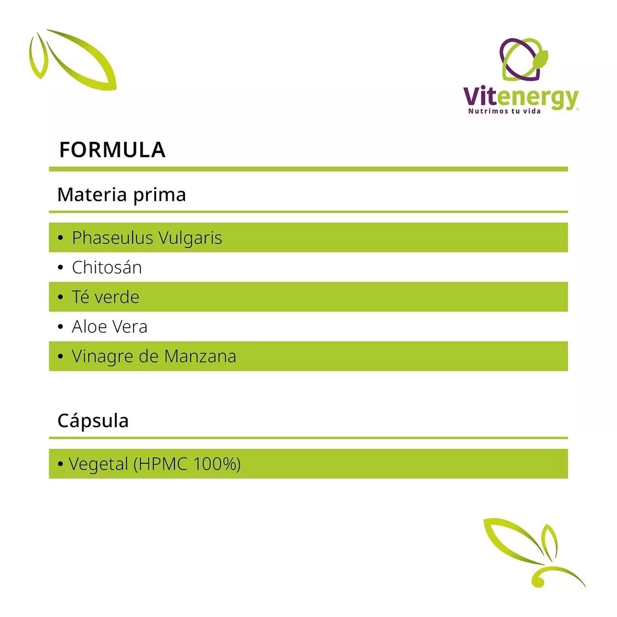 SUPLEMENTO ALIMENTICIO VITENERGY LIPO SLIM BLOQUEADOR CARBOHIDRATOS CONTROL DE PESO - 5
