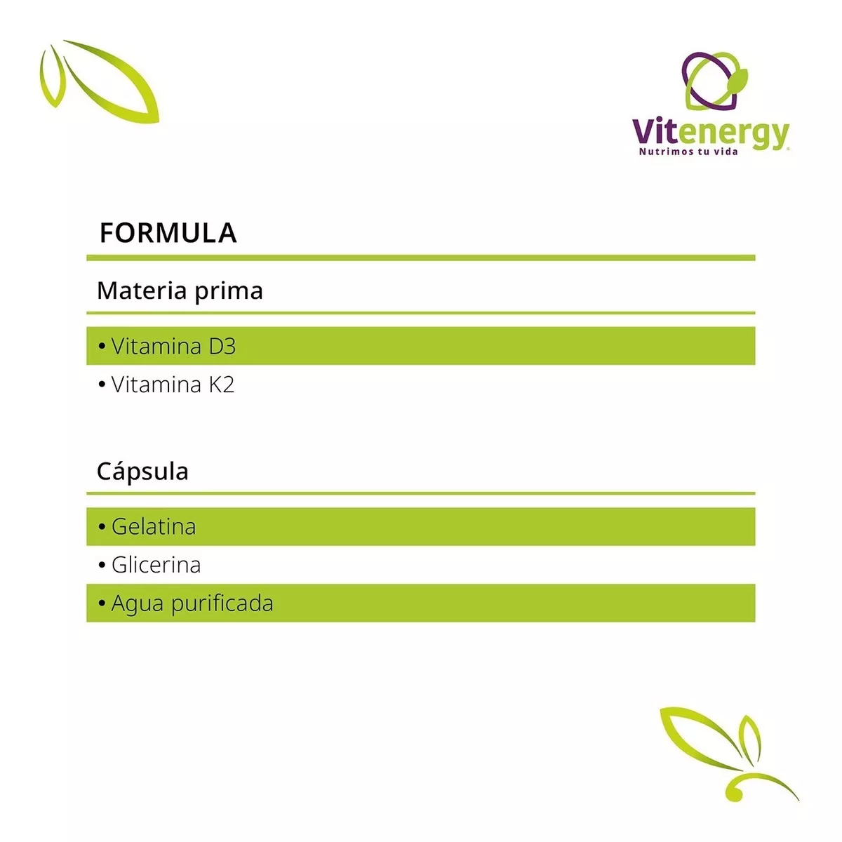 SUPLEMENTO ALIMENTICIO FUENTE VITAL VITAMINA K2 + D3 CAPSULA GEL PACK X 2 - 4