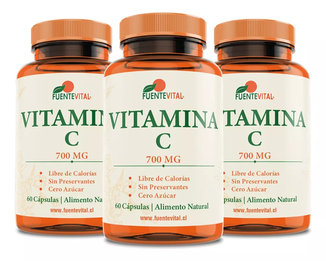 SUPLEMENTO ALIMENTICIO FUENTE VITAL VITAMINA C CÁPSULA VEGETAL PACK X 3 - 1