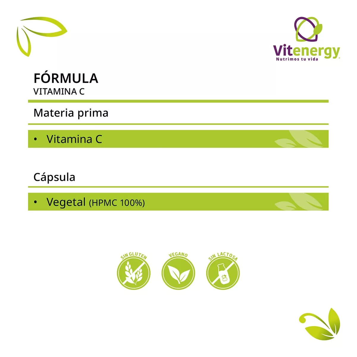 SUPLEMENTO ALIMENTICIO FUENTE VITAL VITAMINA C CÁPSULA VEGETAL PACK X 3 - 5