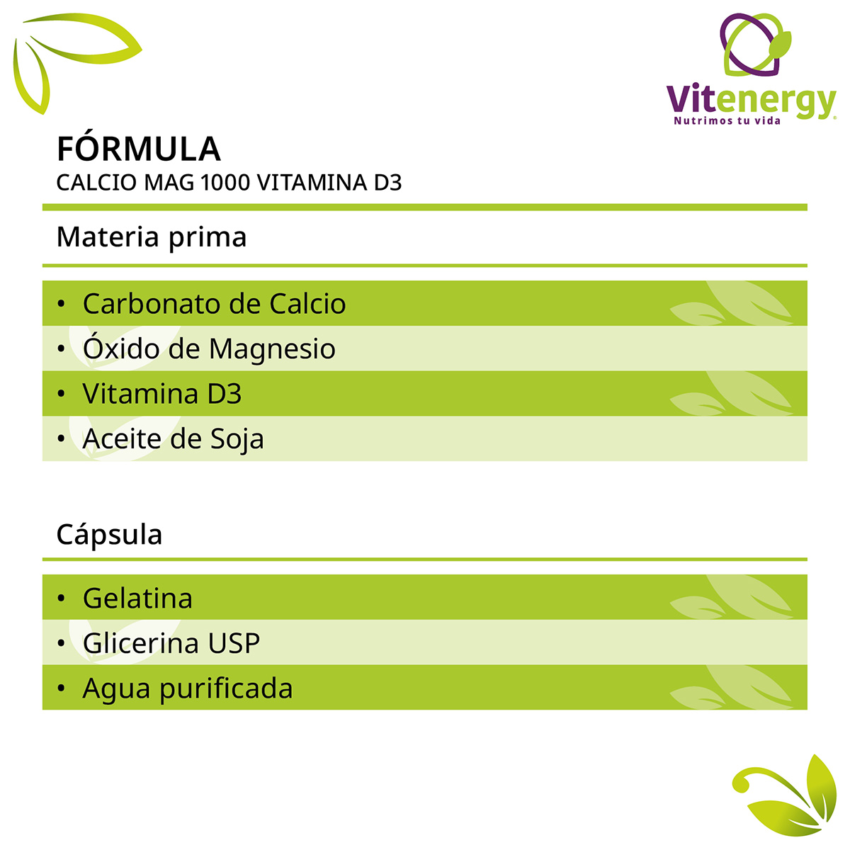 PACK VITENERGY COLAGENO ZINC MAGNESIO VITAMINA E + CALCIO VITAMINA D3 OFERTA PACK - 7