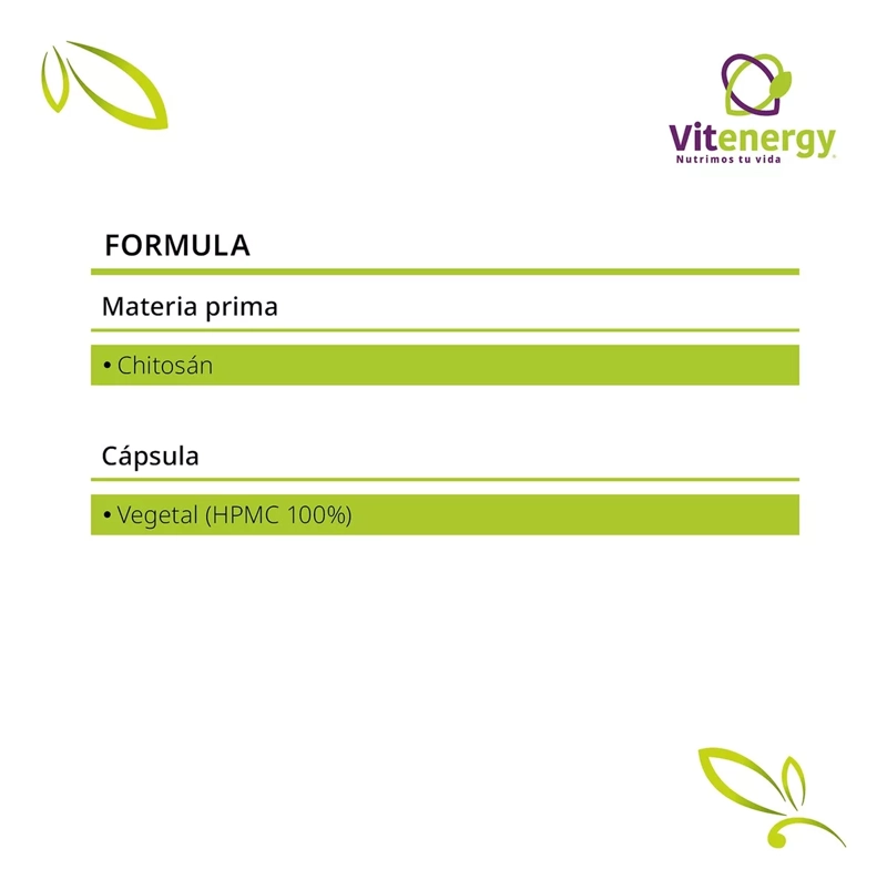 SUPLEMENTO ALIMENTICIO FUENTE VITAL CHITOSAN 100% CÁPSULA VEGETAL QUEMADOR OFERTA X3 - 3