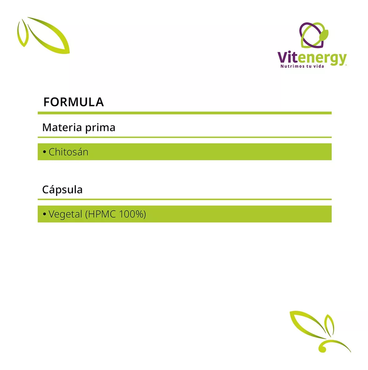 SUPLEMENTO ALIMENTICIO FUENTE VITAL CHITOSAN 100% CÁPSULA VEGETAL QUEMADOR OFERTA X3 - 3