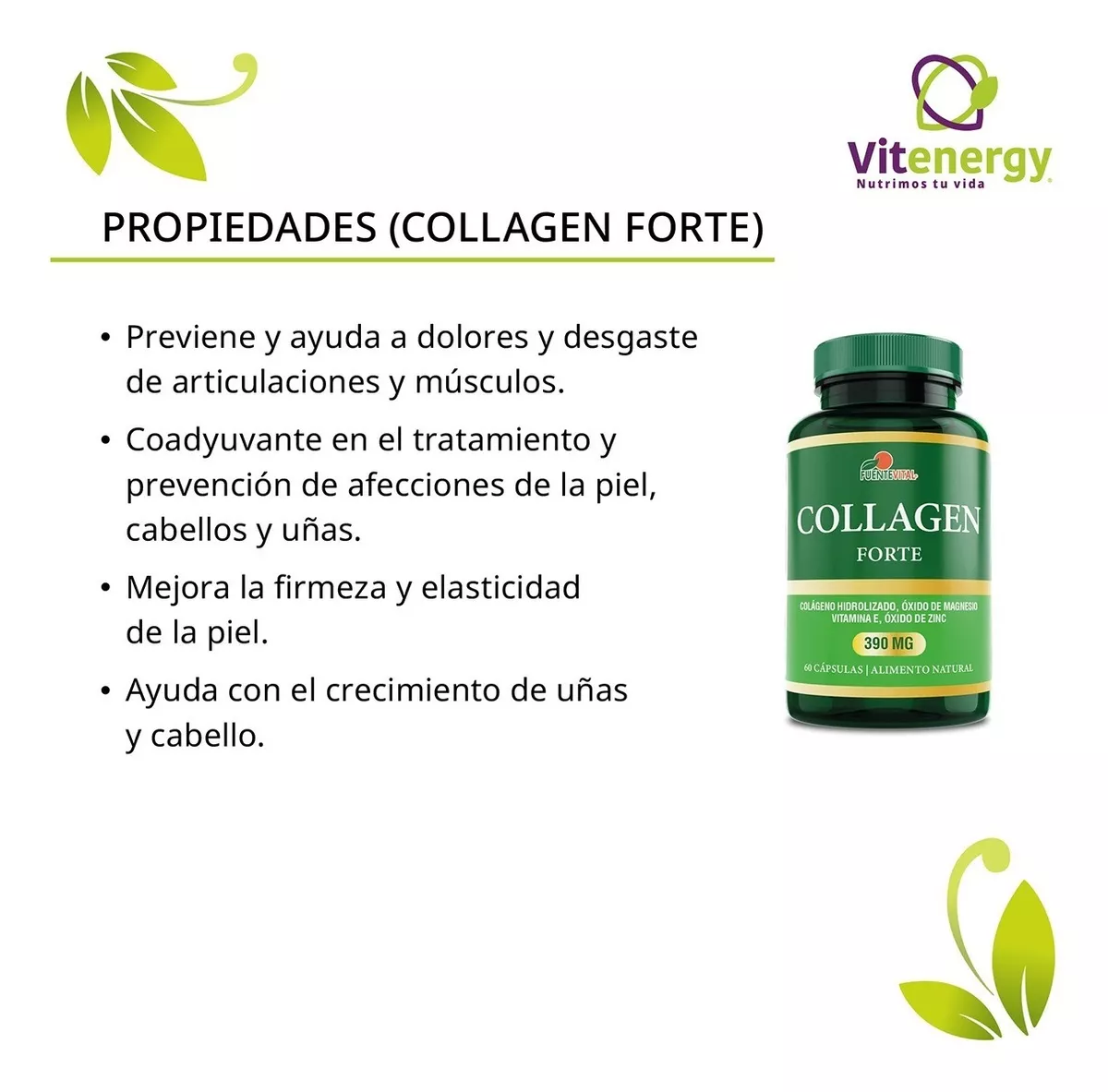 PACK FUENTE VITAL VITAMINA K2 D3 + COLÁGENO FORTE ZINC MAGNESIO - 2