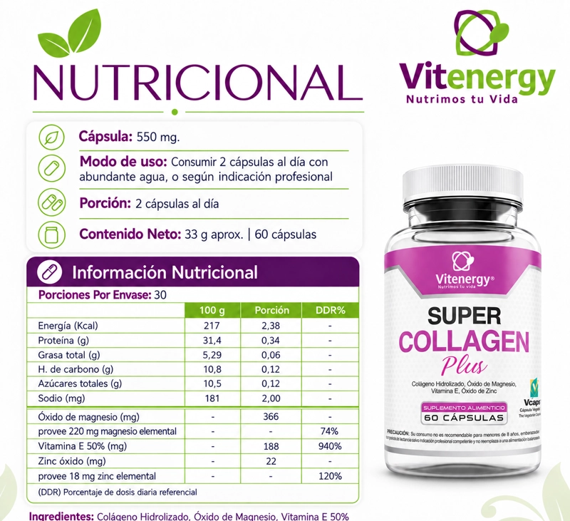 PACK FUENTE VITAL VITAMINA K2 D3 + COLÁGENO FORTE ZINC MAGNESIO - 6