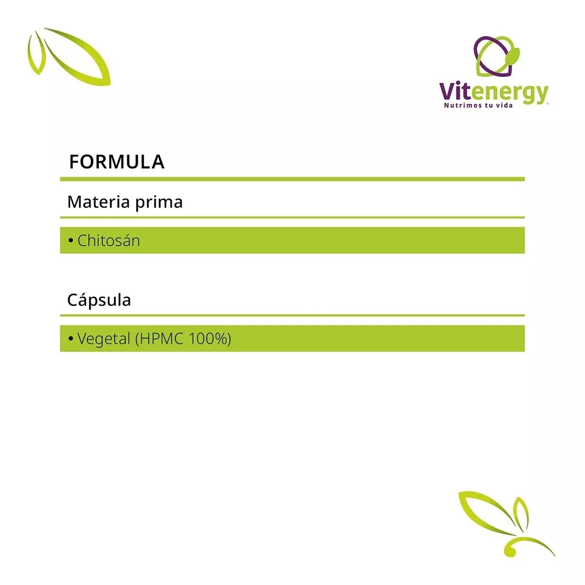 SUPLEMENTO ALIMENTICIO FUENTE VITAL CHITOSAN 100% 60 CÁPSULAS QUEMADOR NATURAL OFERTA - 5