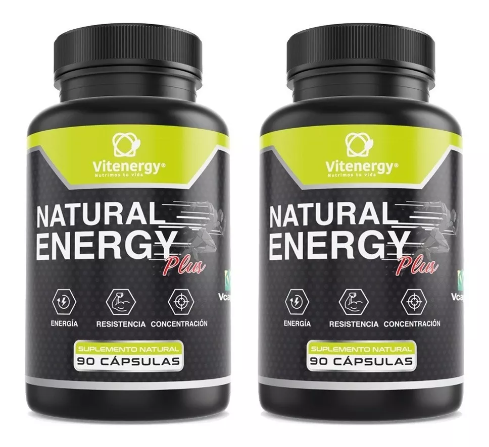 PACK X 2 VITENERGY NATURAL ENERGY PLUS COMPLEJO B + ENERGIZANTE 100% NATURAL - 1
