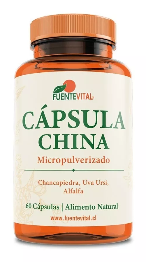 SUPLEMENTO ALIMENTICIO FUENTE VITAL CÁPSULA CHINA CHANCAPIEDRA UVA URSI DIURÉTICO OFERTA - 1