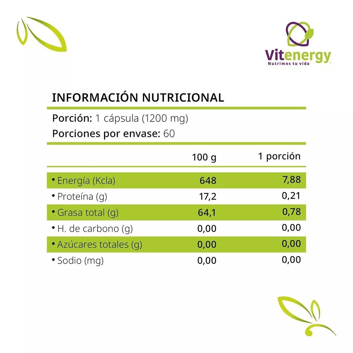 SUPLEMENTO ALIMENTICIO FUENTE VITAL LECITINA DE SOYA 1200 MG. OFERTA 60 CAPS SOFT GEL - 4