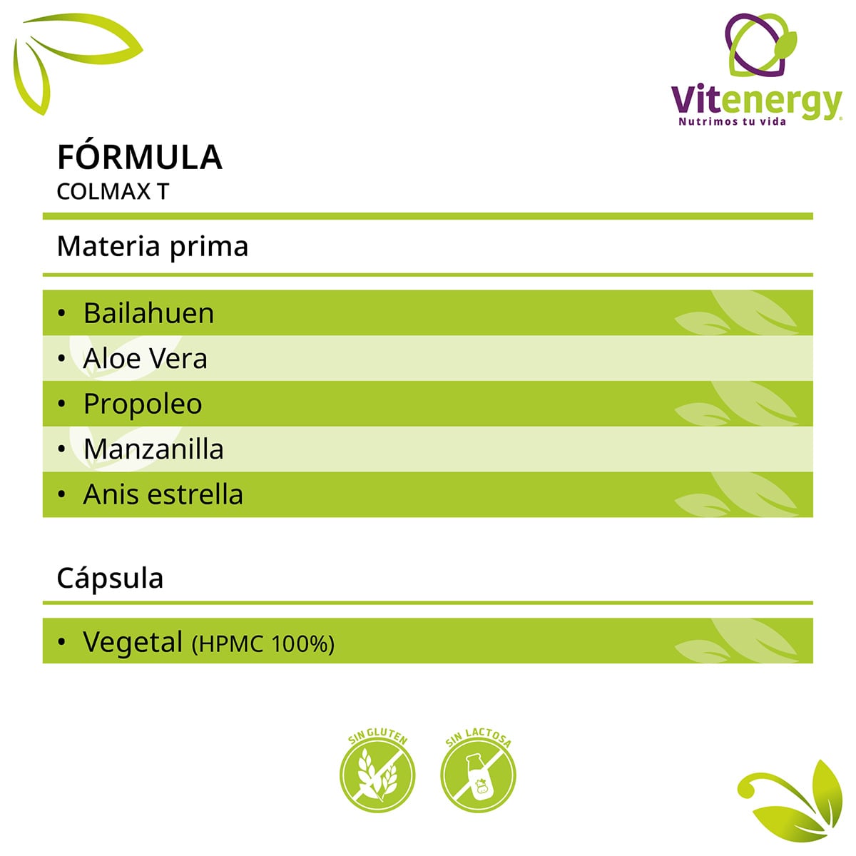 SUPLEMENTO ALIMENTICIO FUENTE VITAL COLON COLMAX T PROTECTOR NATURAL IRRITACIÓN INFLAMACIÓN X 3 - 4