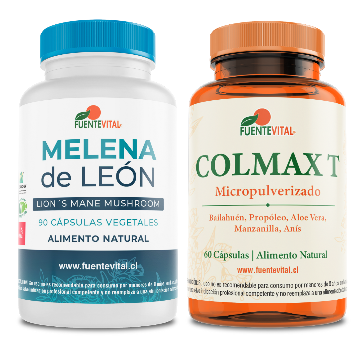 SUPLEMENTO ALIMENTICIO VITENERGY MELENA DE LEÓN HONGO 100% + COLON COLMAX T PACK OFERTA - 1