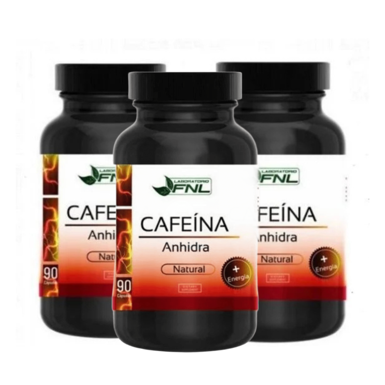 SUPLEMENTO ALIMENTICIO VITENERGY CAFEÍNA ANHIDRA - ENERGIZANTE 90 CÁPSULAS FNL - OFERTA PACK X3 - 1