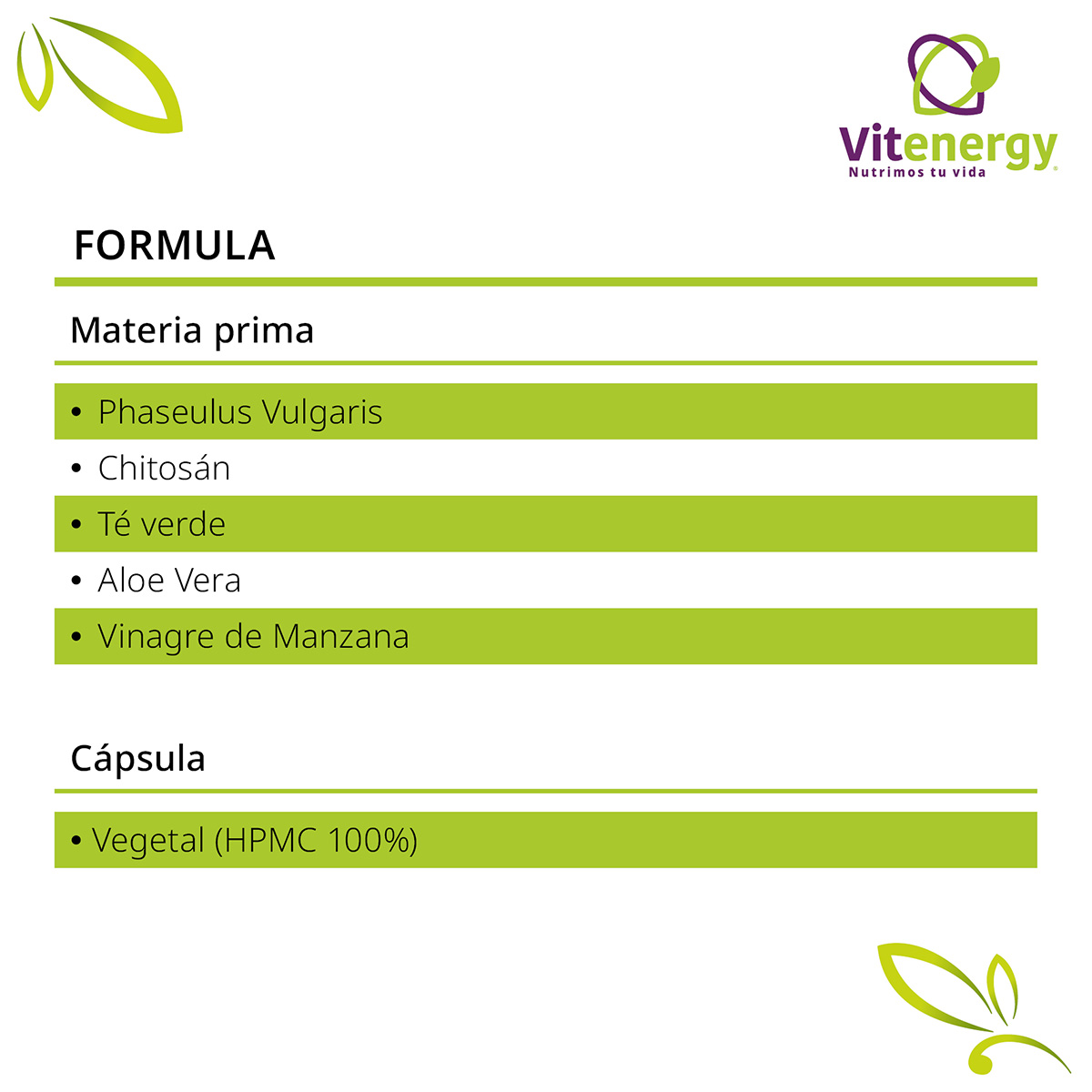 SUPLEMENTO ALIMENTICIO VITENERGY PACKCREATINA MONIHIDRATADA + LIPO SLIM BLOQUEADOR CARBOHIDRATOS - 5