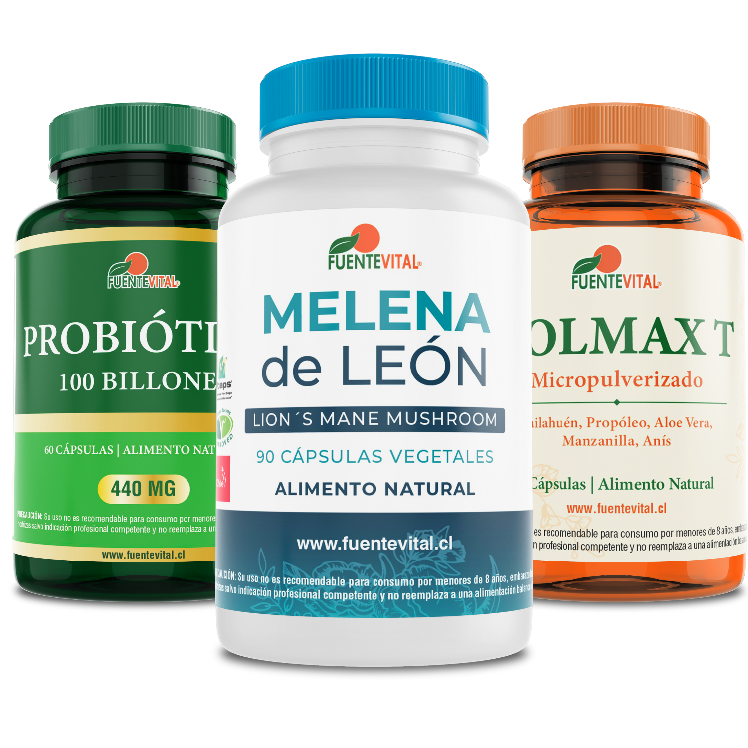 SUPLEMENTO ALIMENTICIO VITENERGY MELENA DE LEÓN HONGO + PROBIÓTICO 100 BILLON + COLON - PACK - 1